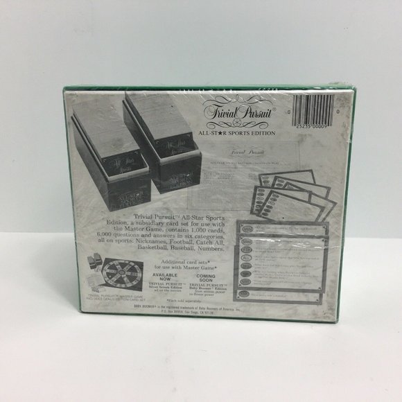Trivial Pursuit All Star Sports Edition Card Subsidiary Set Use With Master Game - Picture 2 of 12